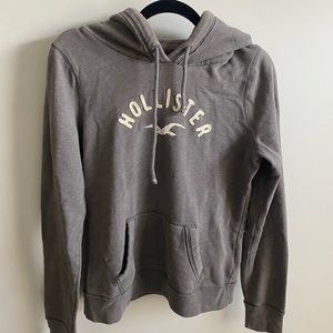 Hollister hoodie - gray - large